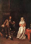 Gabriel Metsu, The Hunter and a Woman